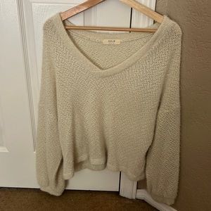 Jolie cream colored oversized sweater